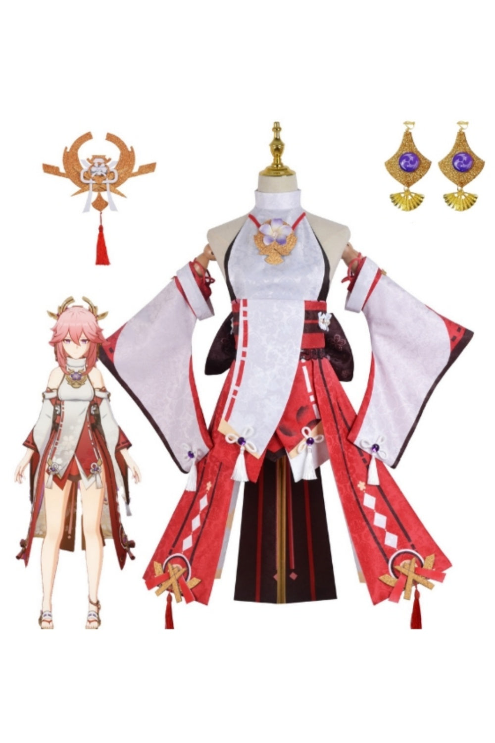 Genshin Impact Cosplay Costume げんし神 Yae Miko Costume Yae Miko Cosplay