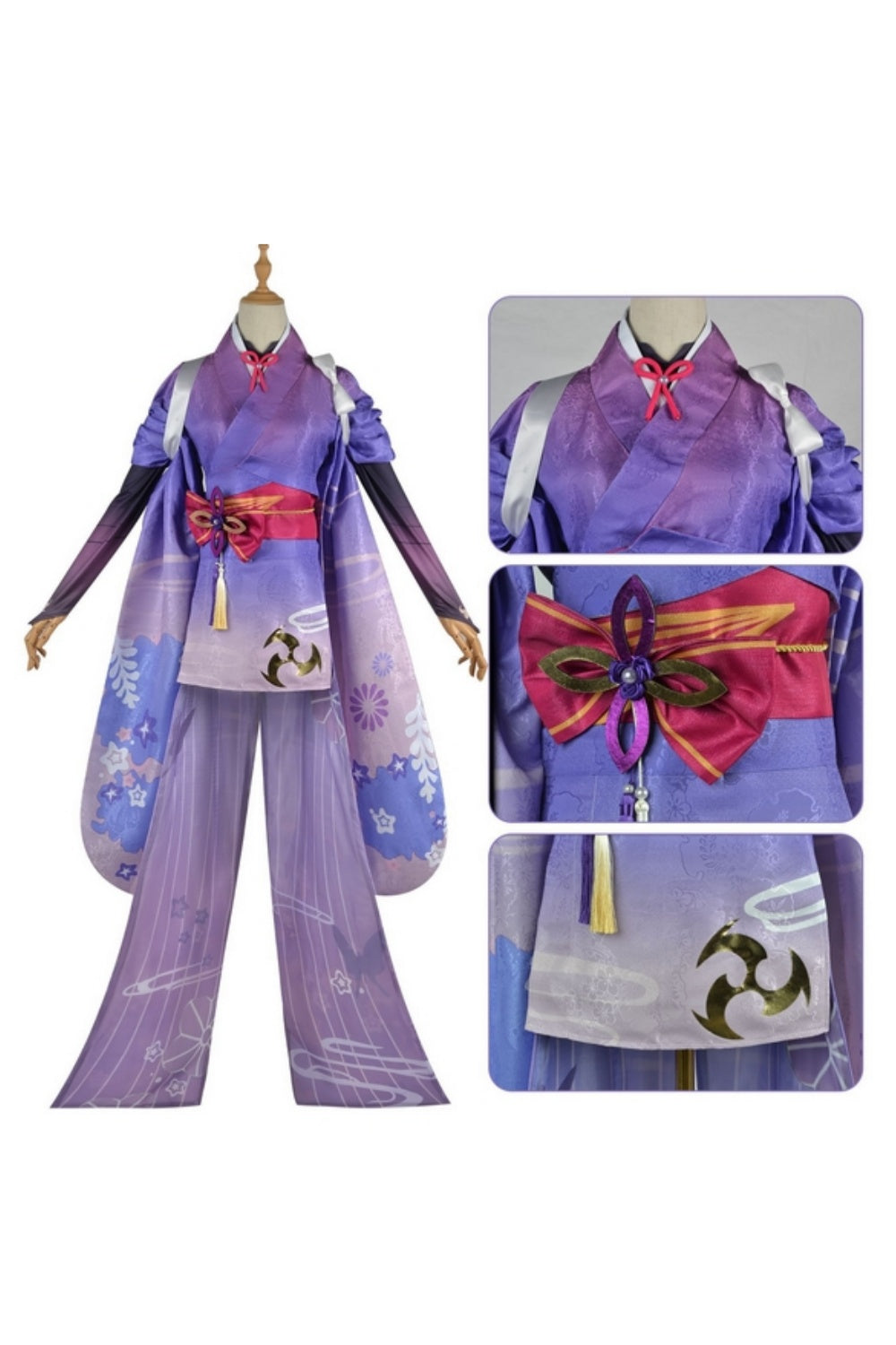 Genshin Impact Cosplay Costume げんし神 Raiden Shogun Costume Raiden Shogun Cosplay