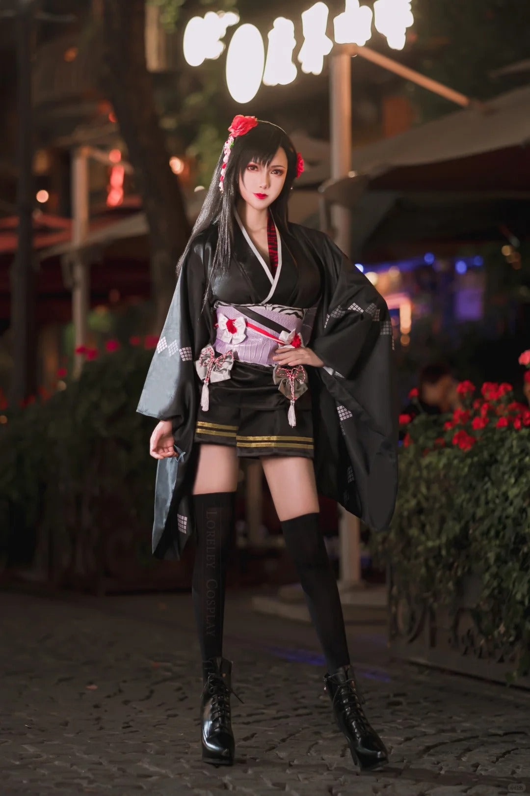 Final Fantasy Cosplay Costume Tifa Kimono Costume Cosplay