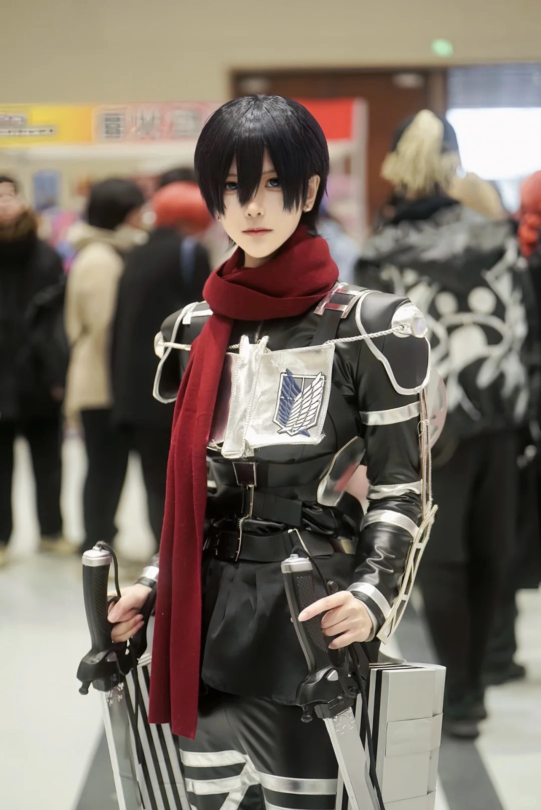 Attack on Titan Cosplay Costume 進撃の巨人 Wings of Freedom Mikasa Costume 自由の翼ミカサ・アッカーマン Cosplay