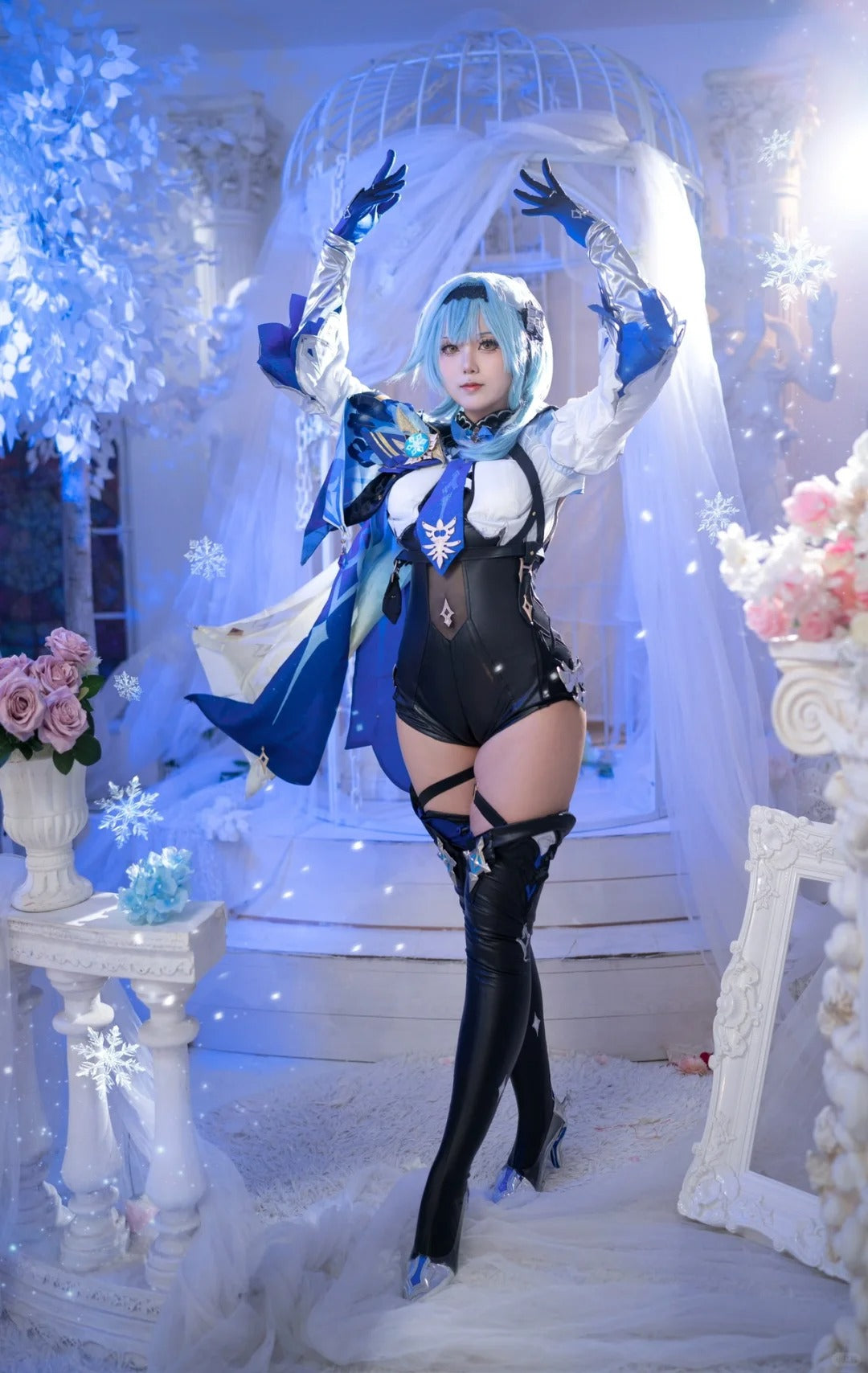 Genshin Impact Costume Eula Cosplay Costume