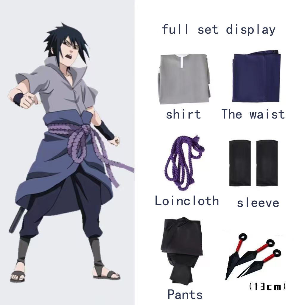 Naruto Style Costume Cosplay Uchiha Sasuke Cosplay Costume