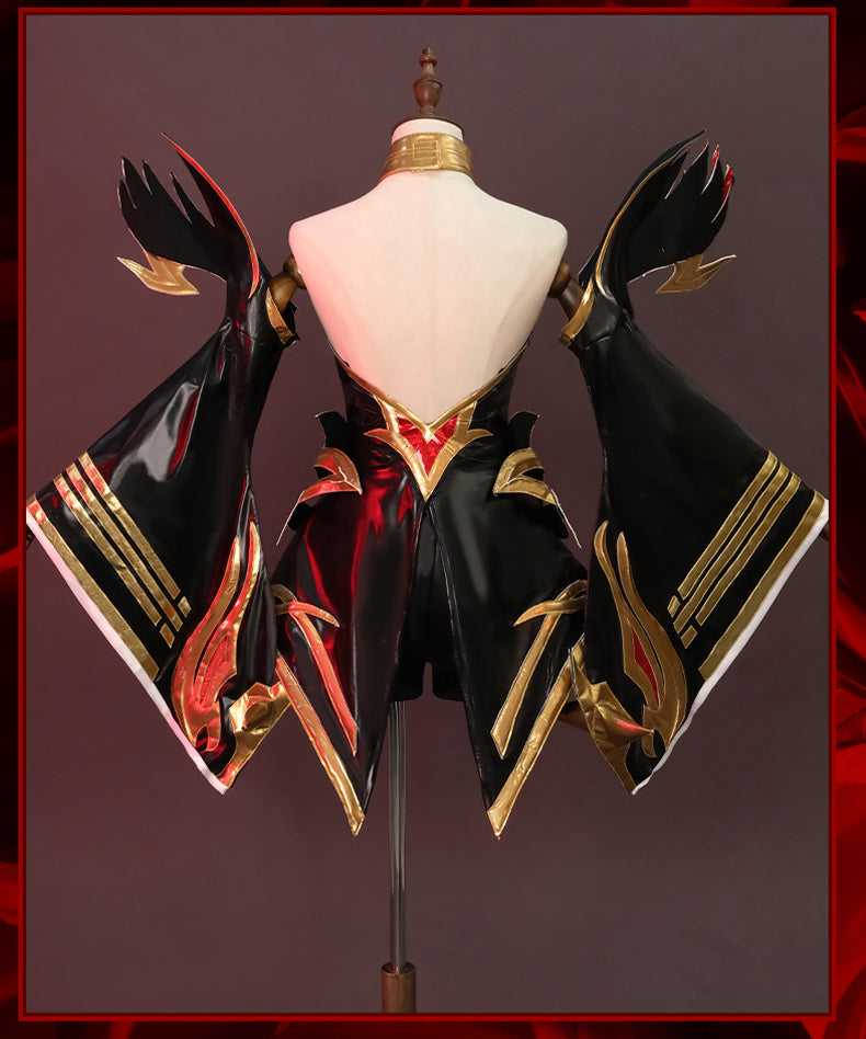 Immortal Nine-Tailed Fox Ahri Cosplay Costume - Legendary Ethereal Mage Outfit