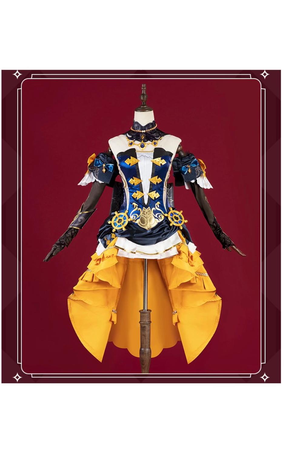 Spina di Rosula Leader Cosplay Costume - Fontaine Golden Dress