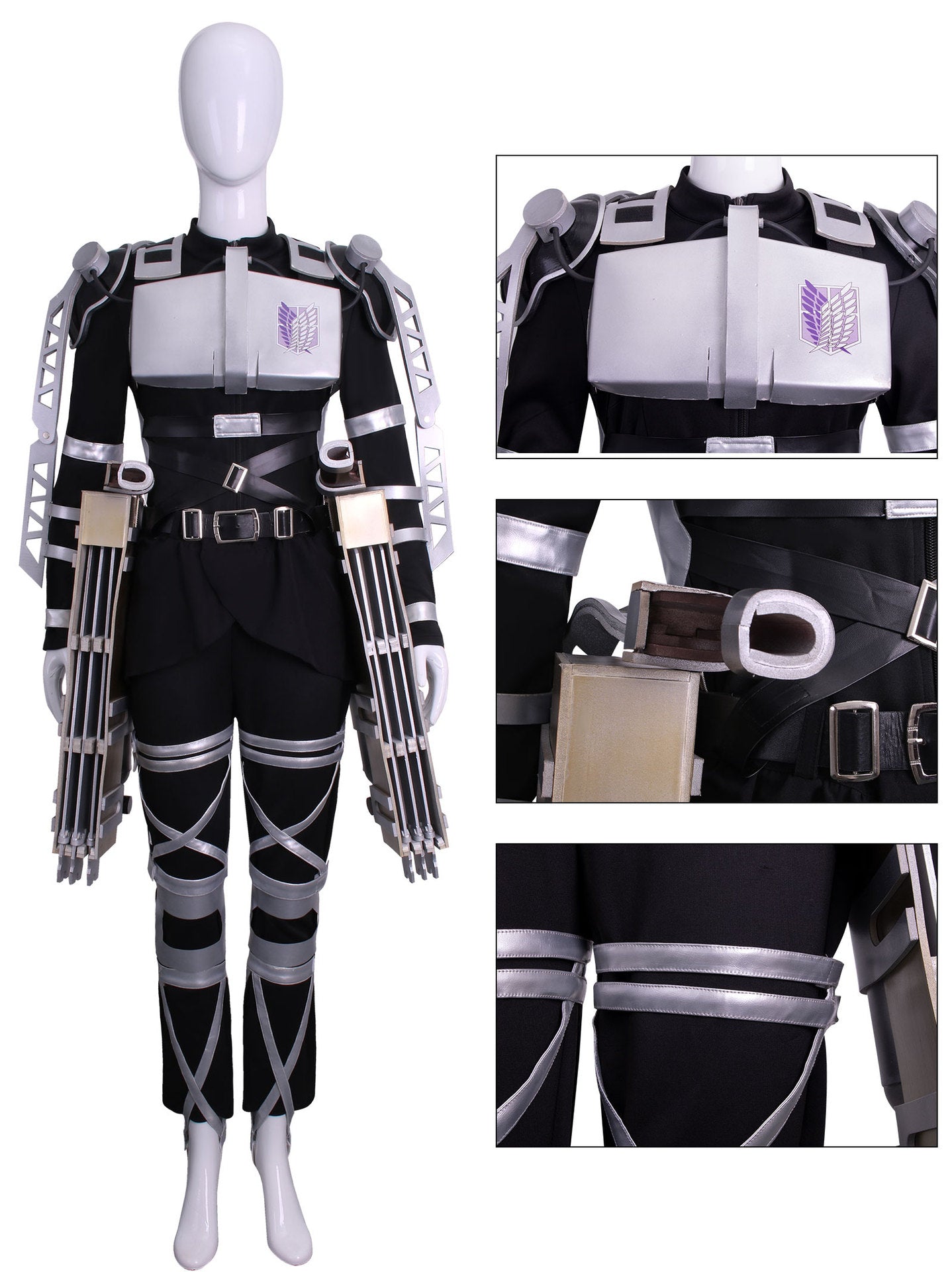 Attack on Titan Cosplay Costume 進撃の巨人 Wings of Freedom Mikasa Costume 自由の翼ミカサ・アッカーマン Cosplay