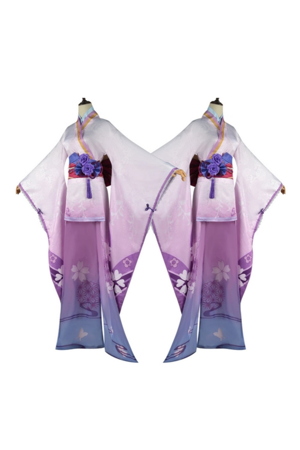 Electro Archon Shogun Cosplay Costume - Inazuma Purple Kimono Outfit