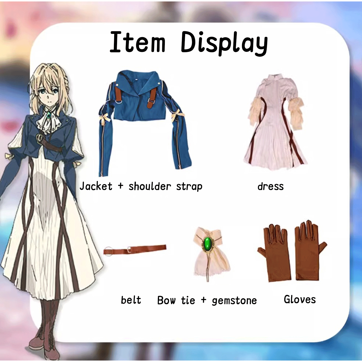 Violet Evergarden Costume Violet Evergarden Cosplay Costume