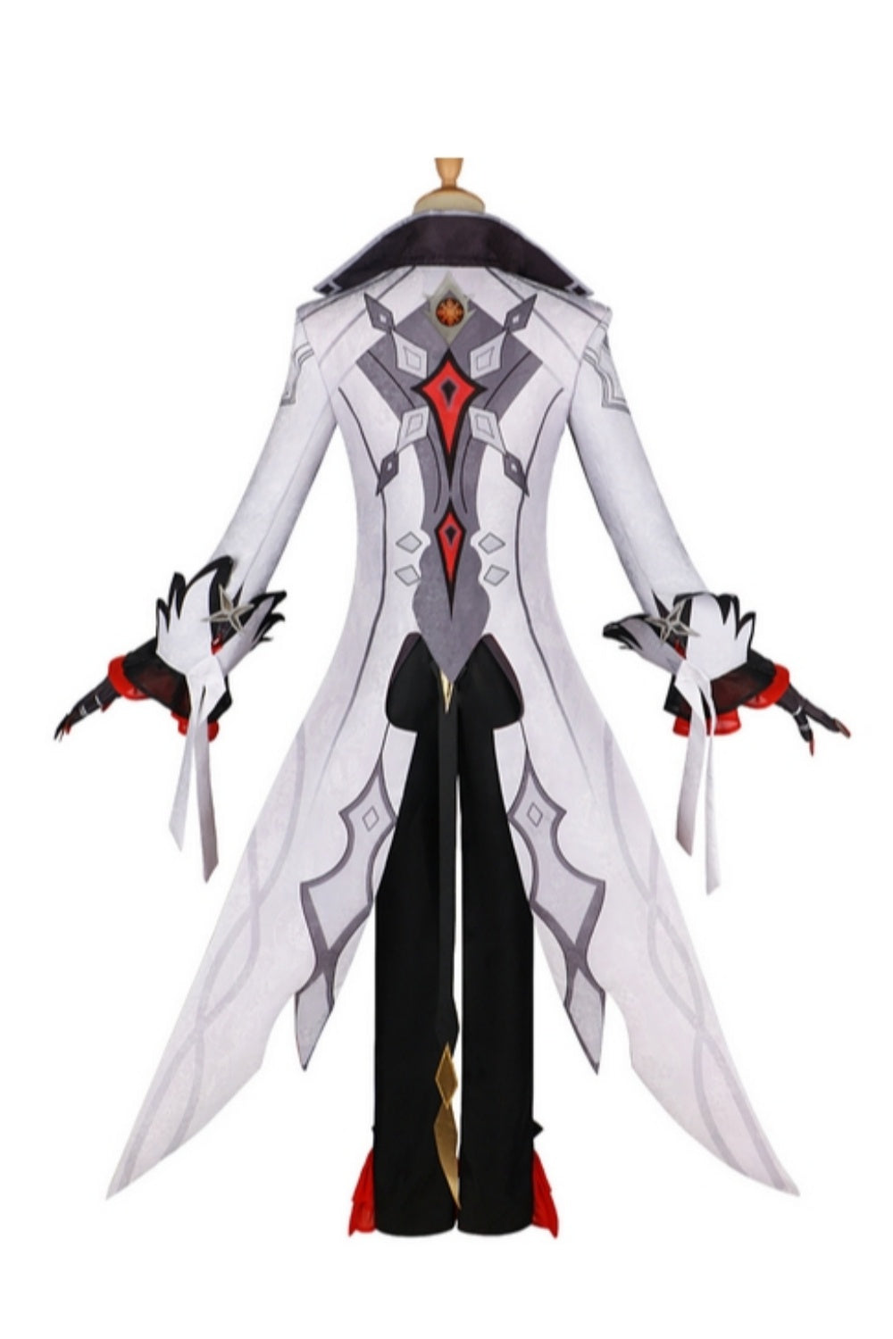 4th Fatui Harbinger Cosplay Costume - The Knave Black Red Outfit