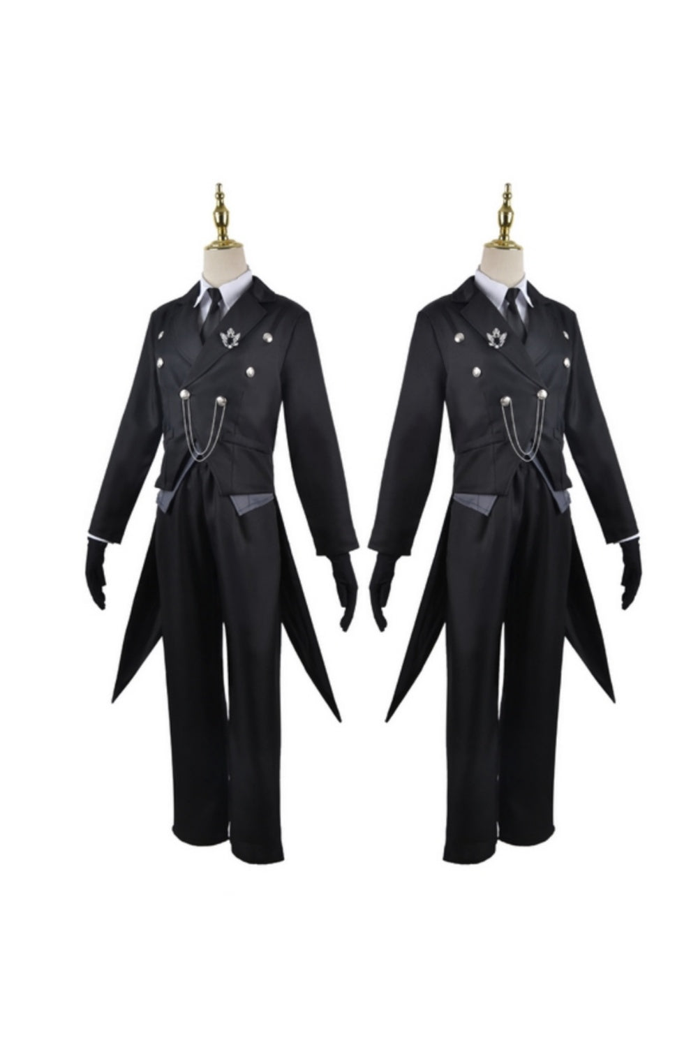 Victorian Demon Butler Cosplay Costume - Premium Black Tailcoat Uniform 恶魔管家服装