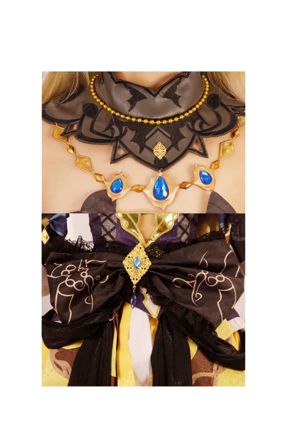 Spina di Rosula Leader Cosplay Costume - Fontaine Golden Dress