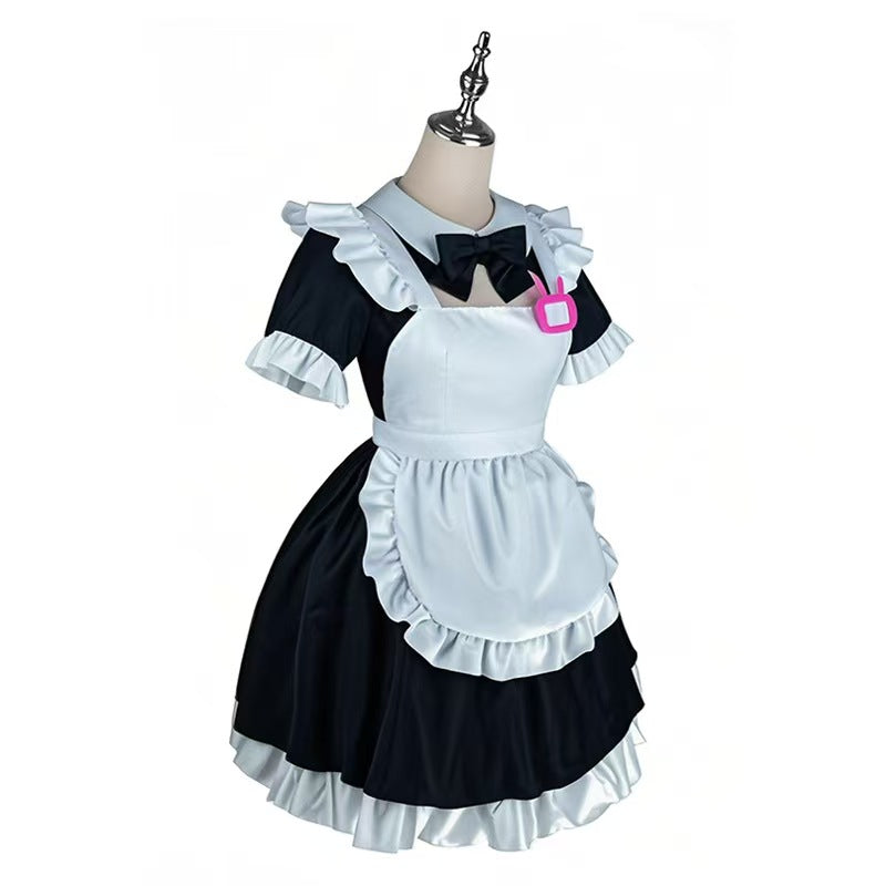 Teal Twin Tails Miku Maid Cosplay Costume - Cute Cafe Waitress Outfit