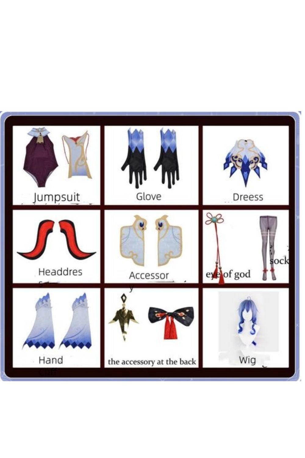 Cryo Qilin Adeptus Cosplay Costume - Half-Qilin Secretary Outfit