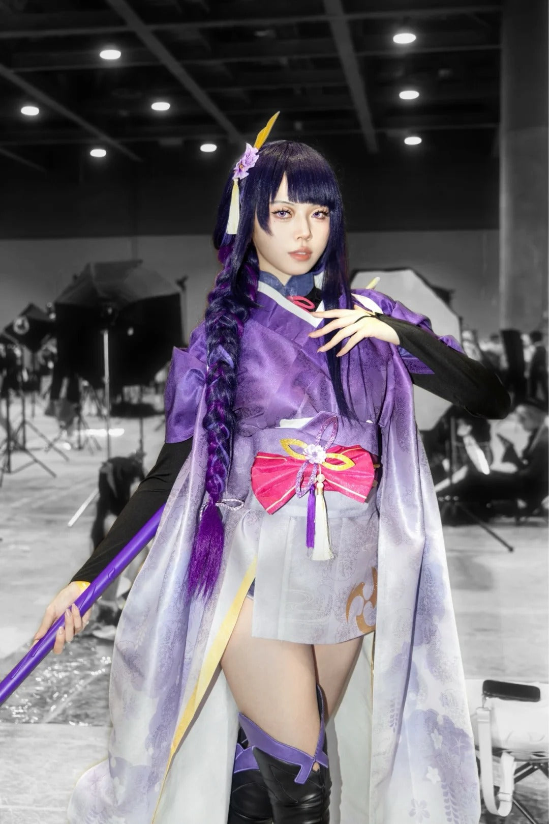 Genshin Impact Cosplay Costume げんし神 Raiden Shogun Costume Raiden Shogun Cosplay