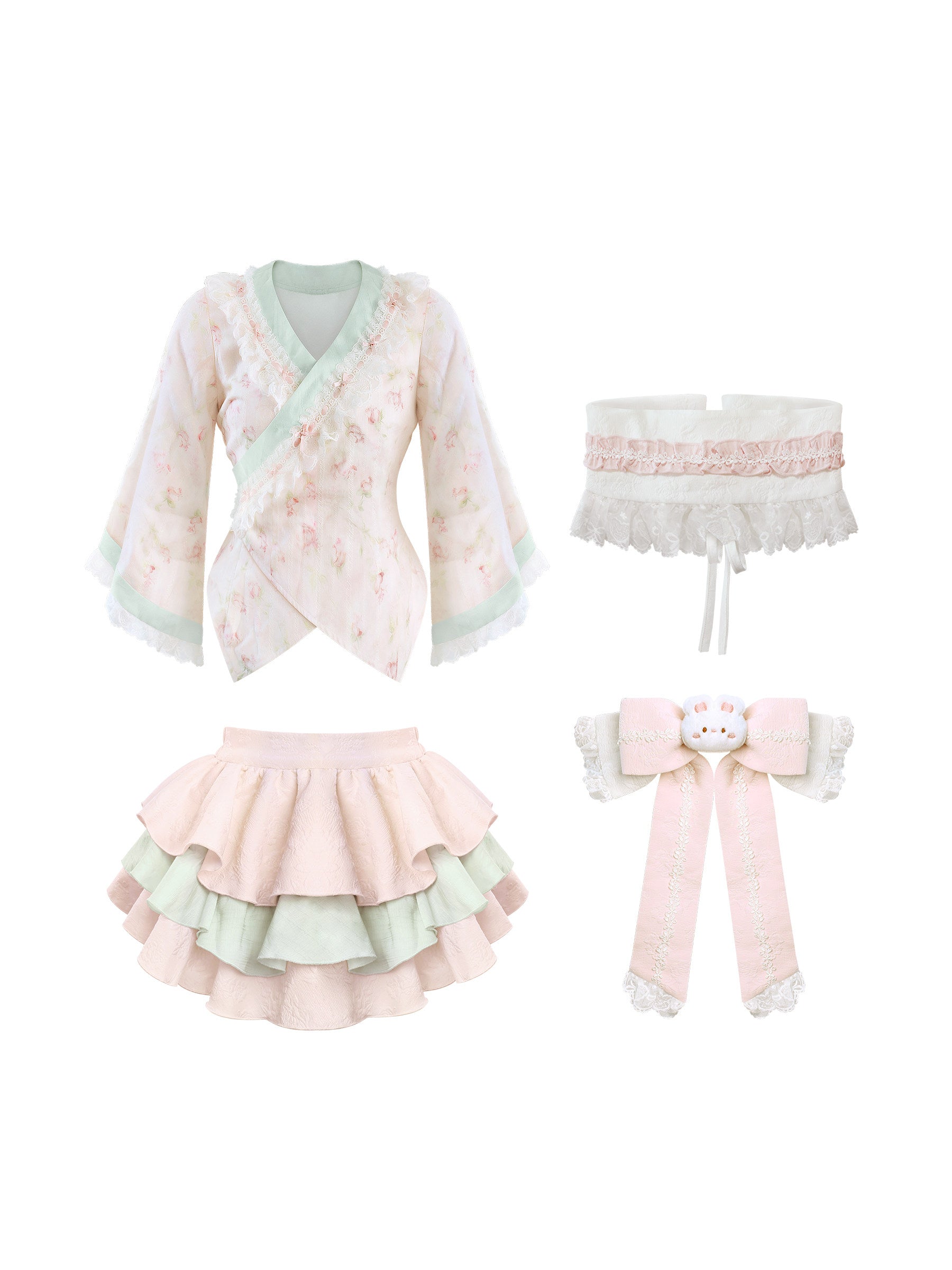 Gothic Pink Dream Cherry Blossom - Sweet Lolita Cosplay Costume