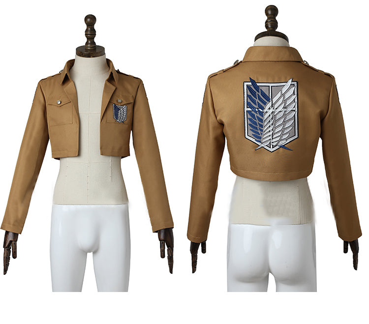 Eren Yeager Style Costume Survey Corps Military Uniform Cosplay Outfit