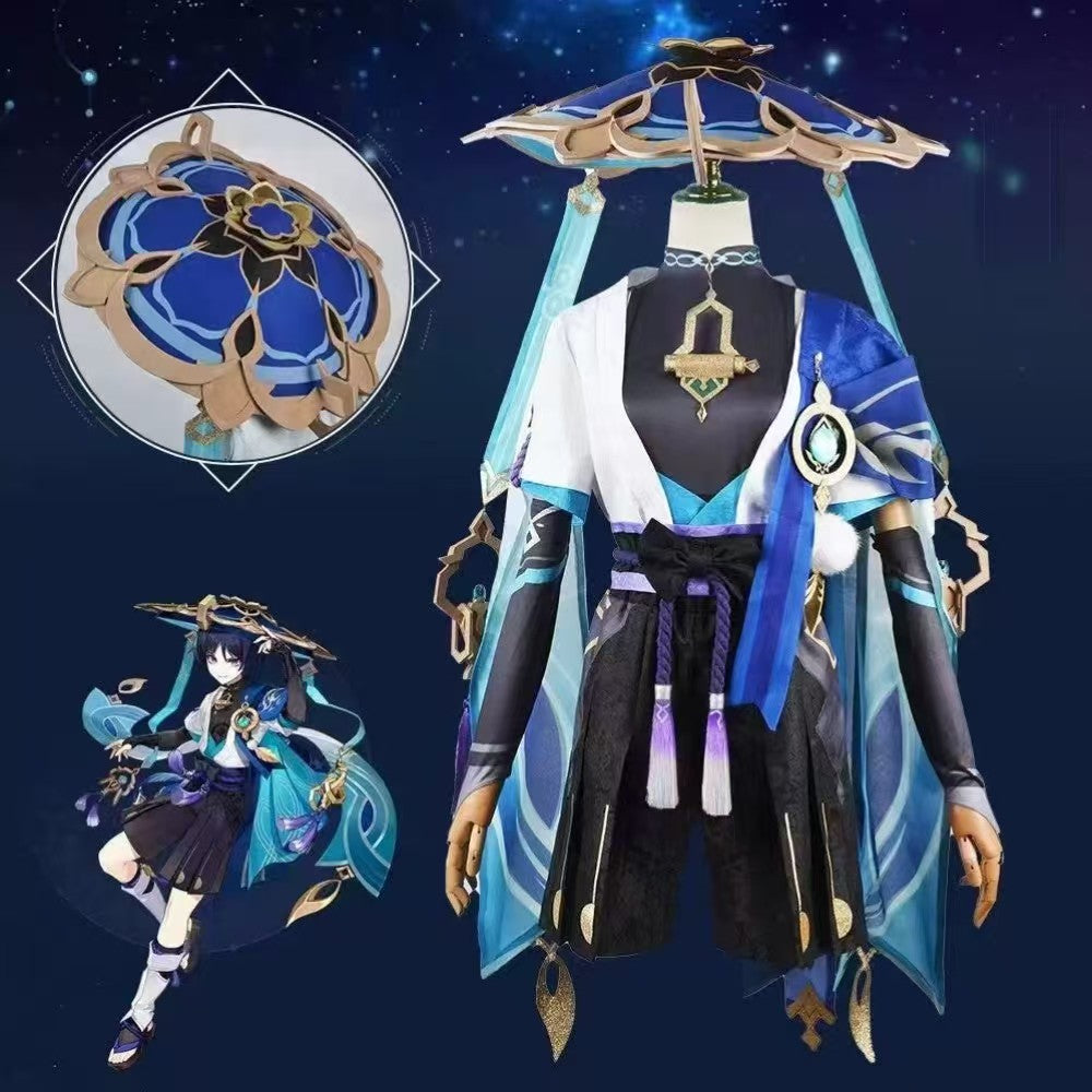 Costume - Genshin Impact Scaramouche Full Set with Hat, Wig & Shoes