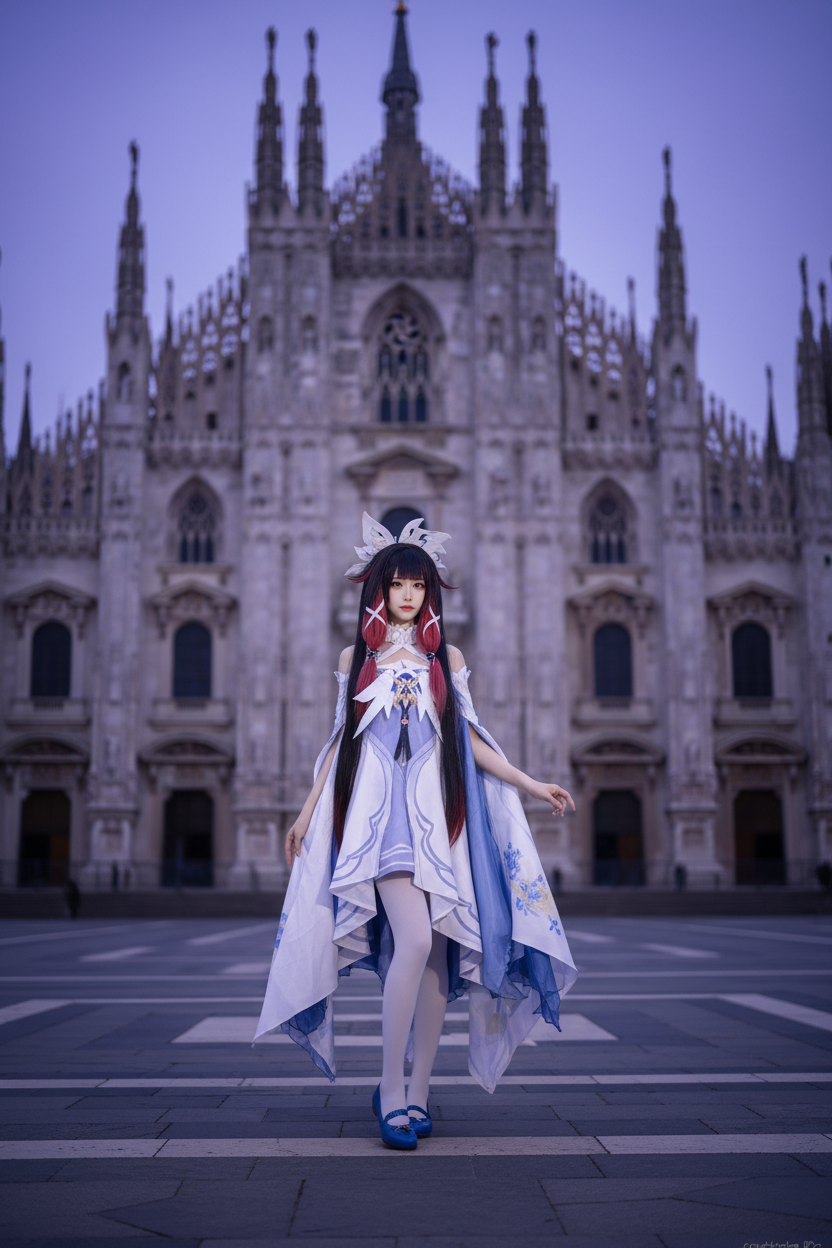 Columbina Cosplay - Real Model Reference