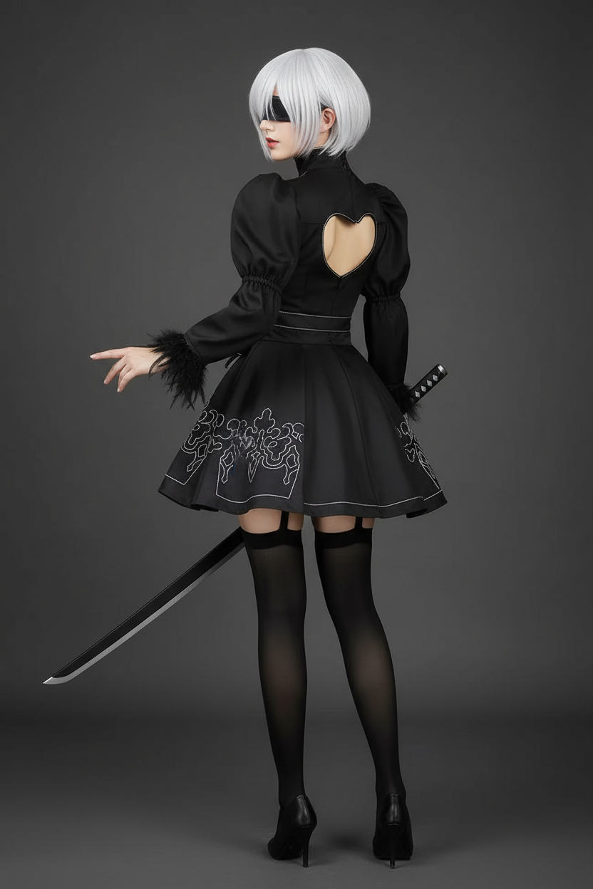 Gothic Android Girl Cosplay Costume - Real Model Photo