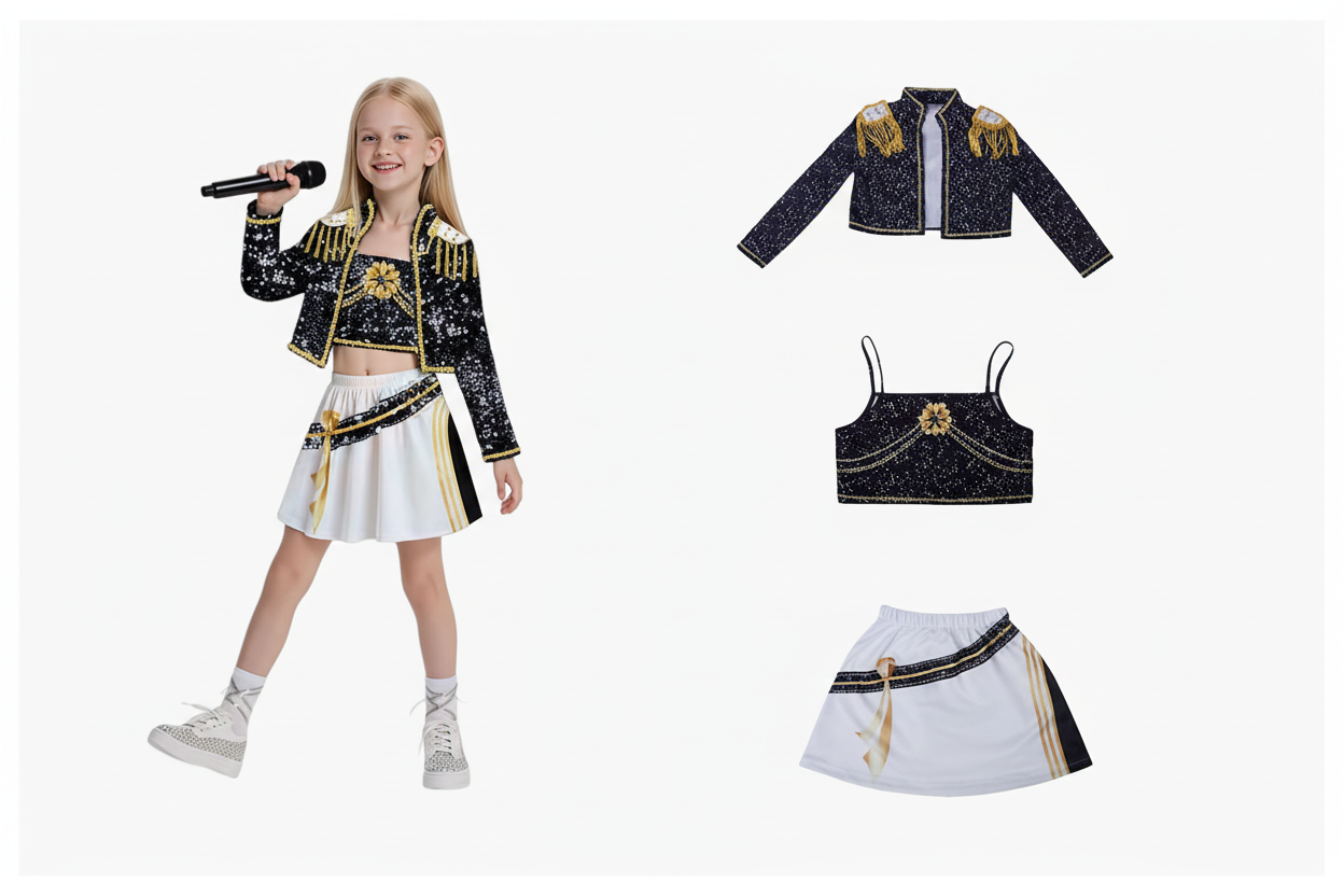 Pop Star Costume Set with Details