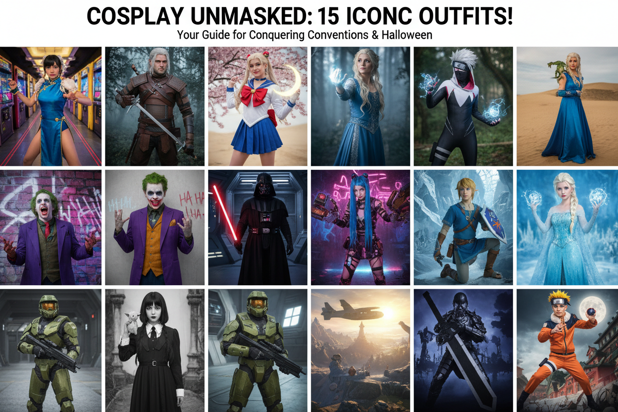 15 Popular Cosplay Outfit Ideas for Conventions and Halloween