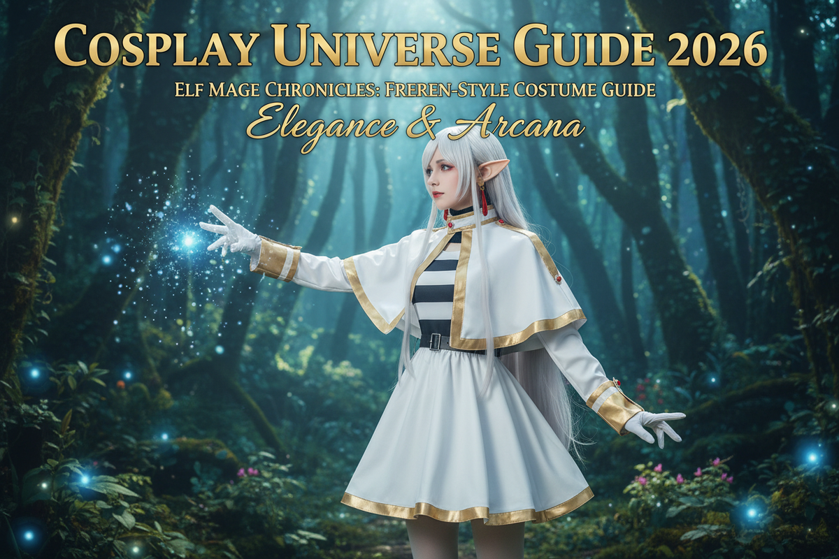 Anime Elf Cosplay Costume Guide Dress Cloak Belt And Elf Ears For F anime-elf-cosplay-costume-guide-dress-cloak-belt-and-elf-ears-for-f