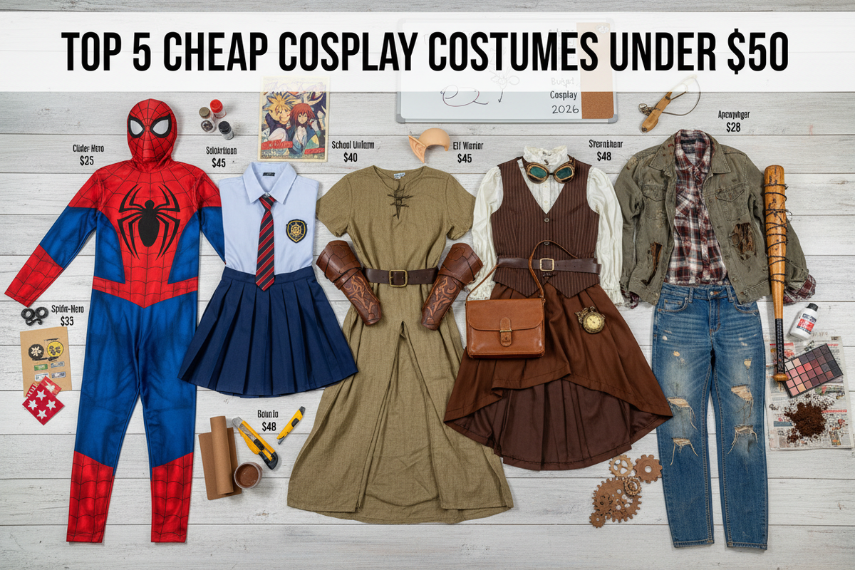 Best Cheap Cosplay Costumes Under $50 | 2026 Budget Guide