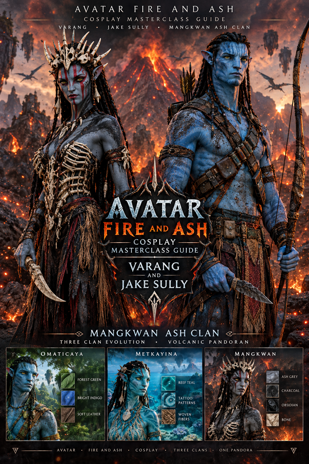 Avatar Fire and Ash Cosplay: Masterclass Guide to Recreating Varang and Jake Sully