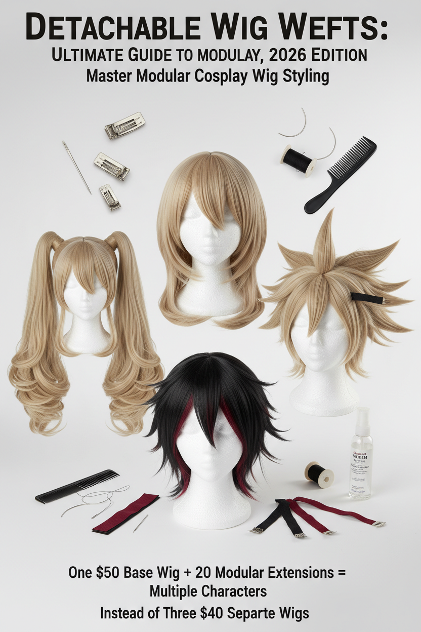 Detachable Wig Wefts Ultimate Guide: Master Modular Cosplay Wig Styling [2026 Edition]