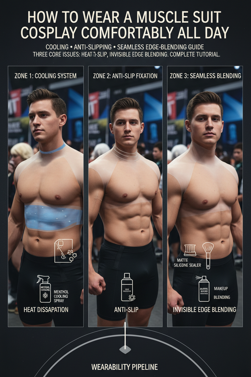 How to Wear a Muscle Suit Comfortably All Day: Cooling, Anti-Slipping, and Seamless Edge-Blending Guide