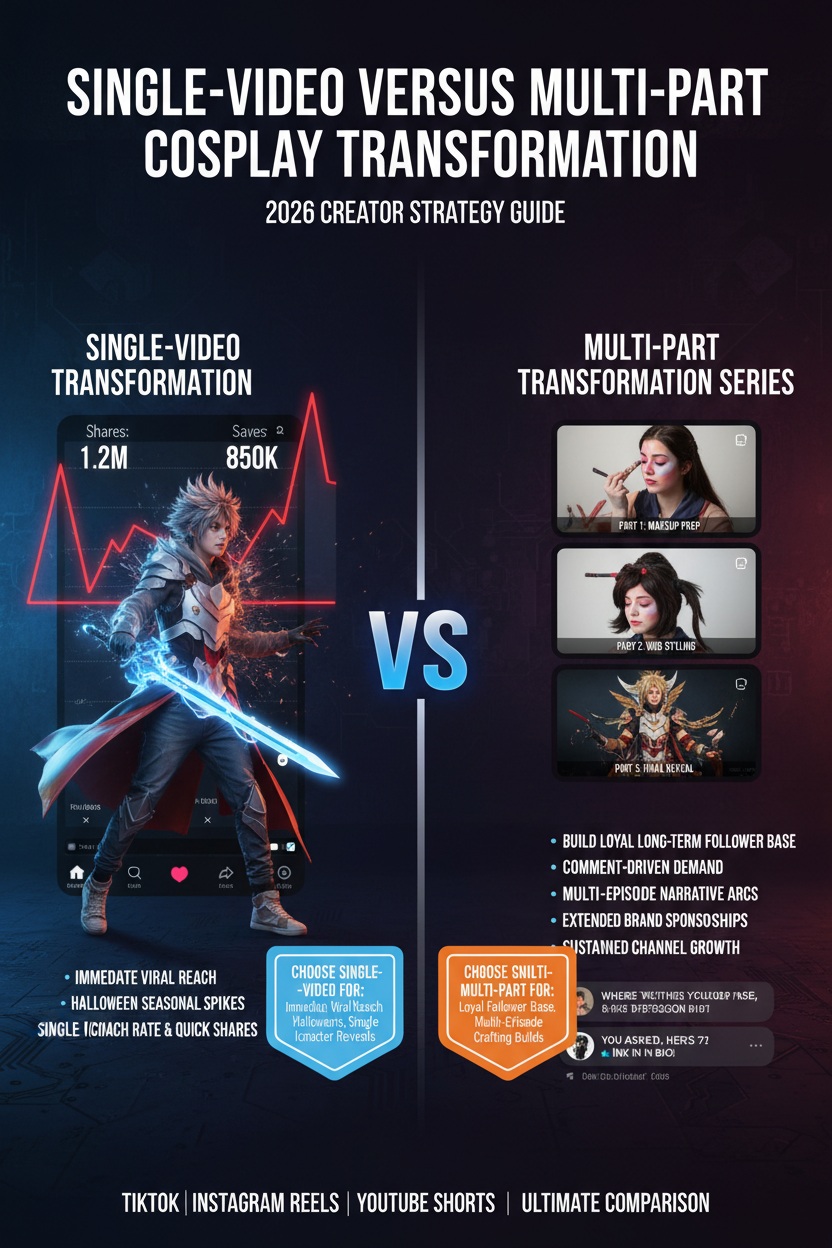 Single-Video vs. Multi-Part Cosplay Transformation: 2026 Creator Strategy Guide