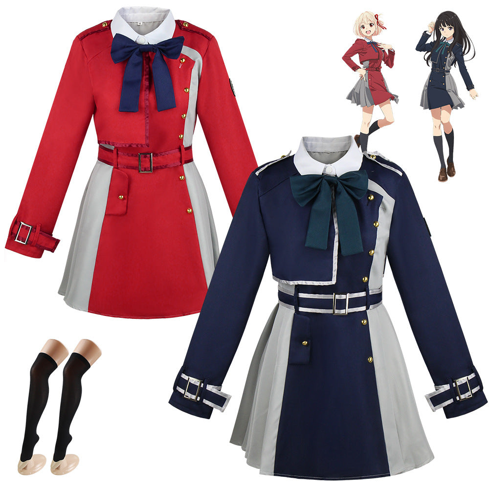 Lycoris Recoil Style Cosplay Costume Nishikigi Chisato Cosplay Costume