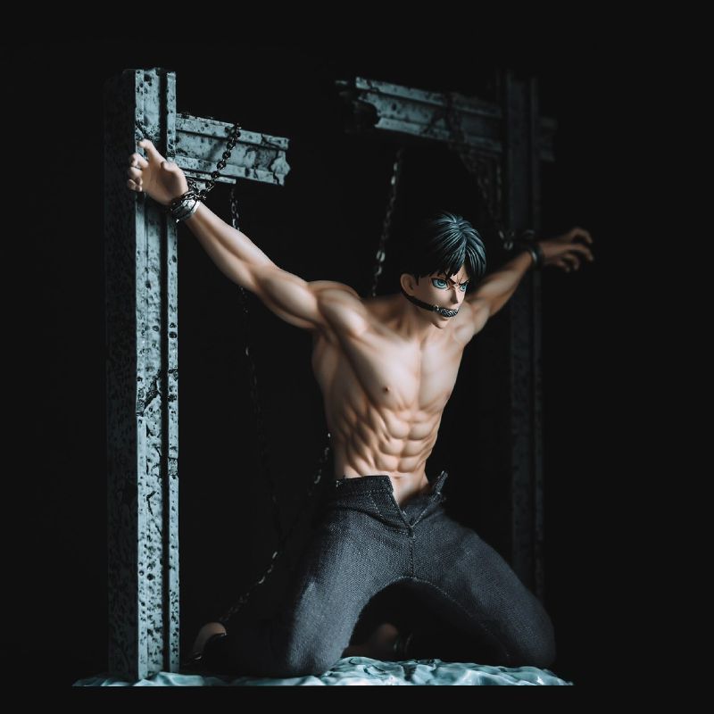 Attack on Titan Trapped Eren Yeager Figure - Crystallized Scene Collectible Statue