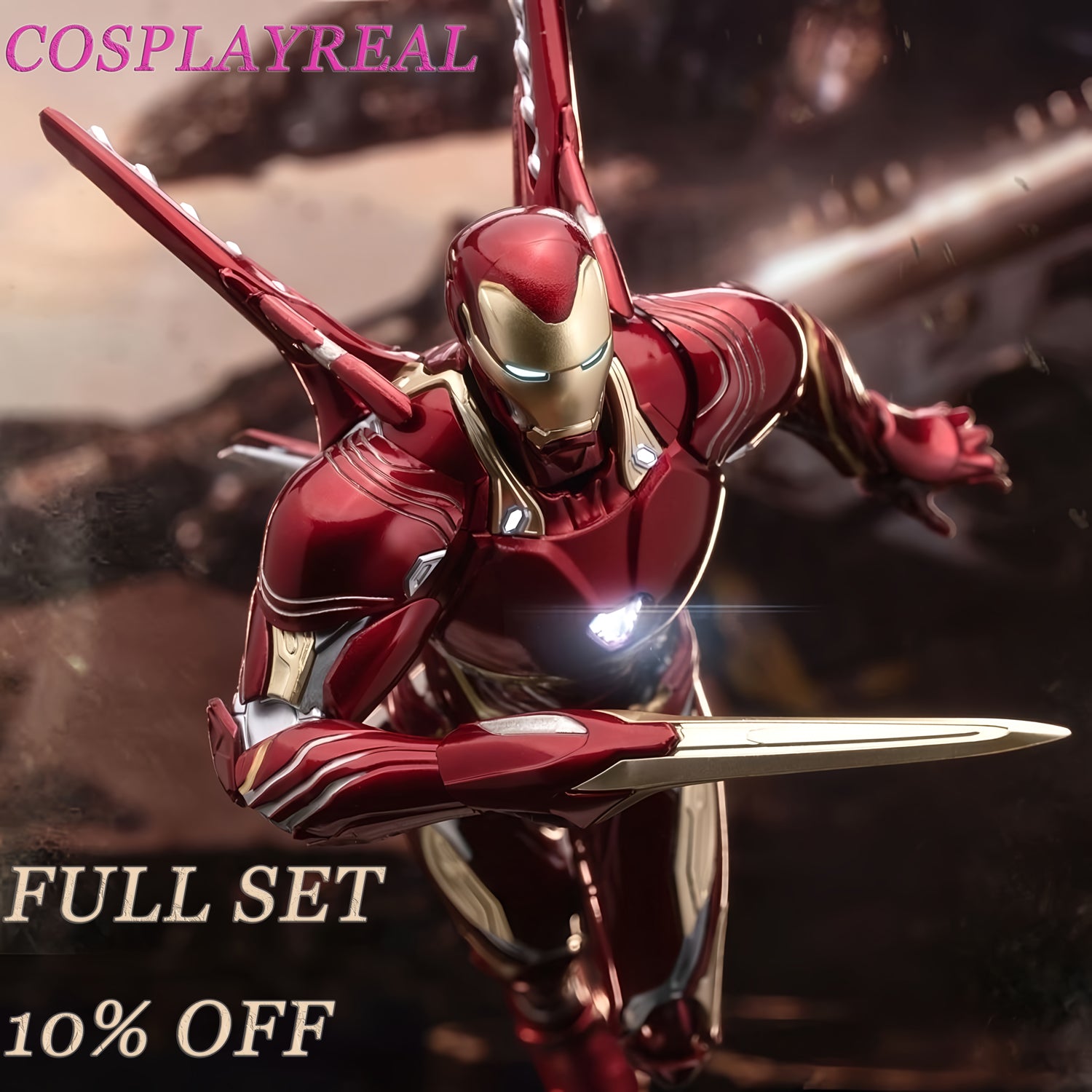 Marvel Iron Man MK85 & MK50 Action Figures - Dual Armor Pack Collectible