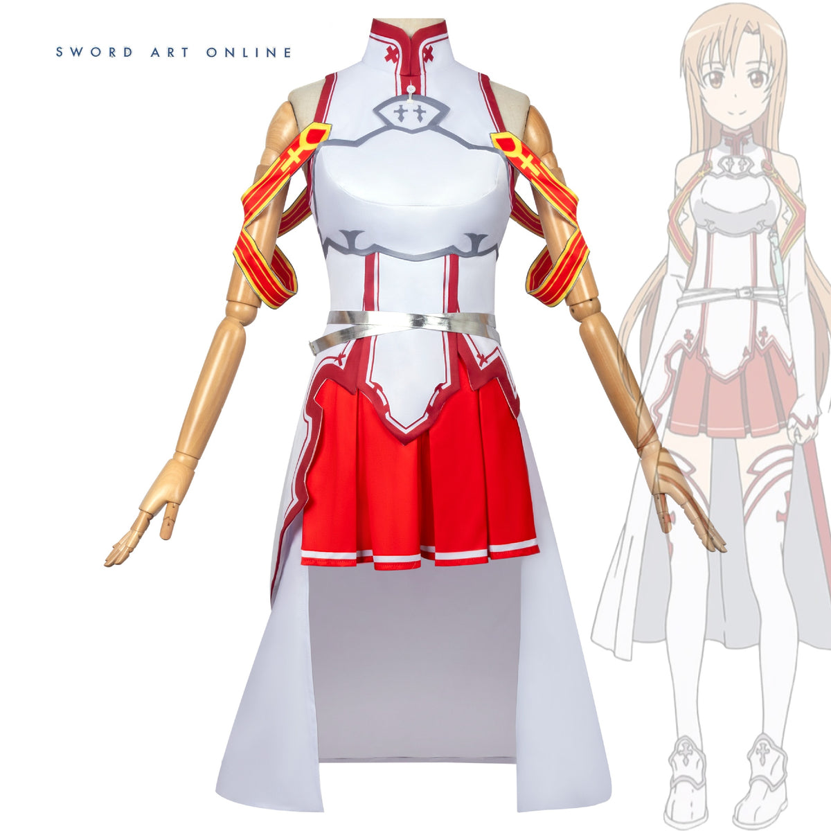 Sword Art Online Style Costume Cosplay Asuna Cosplay  Costume