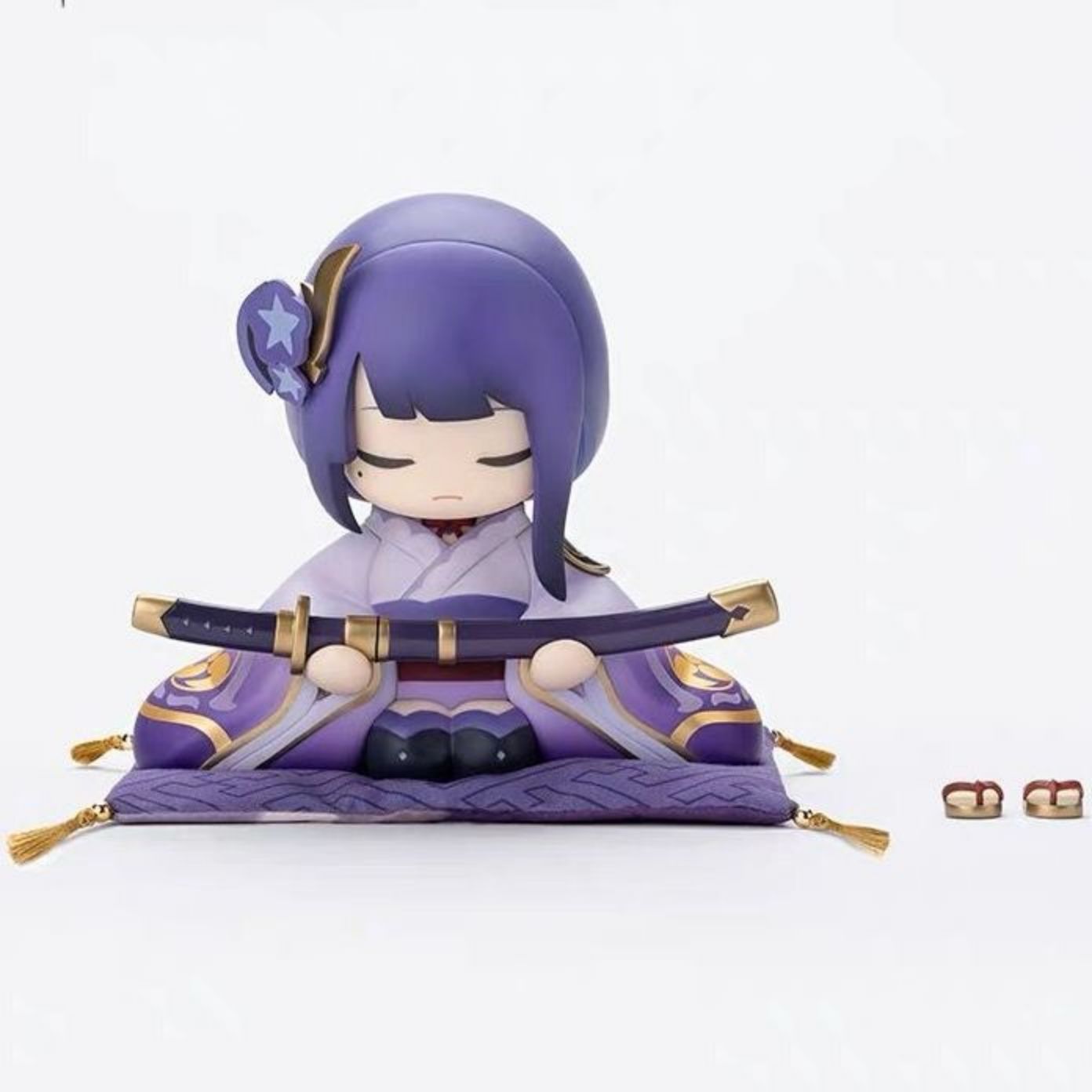 Electro Archon Thunder God Figure - Premium Purple Kimono Model