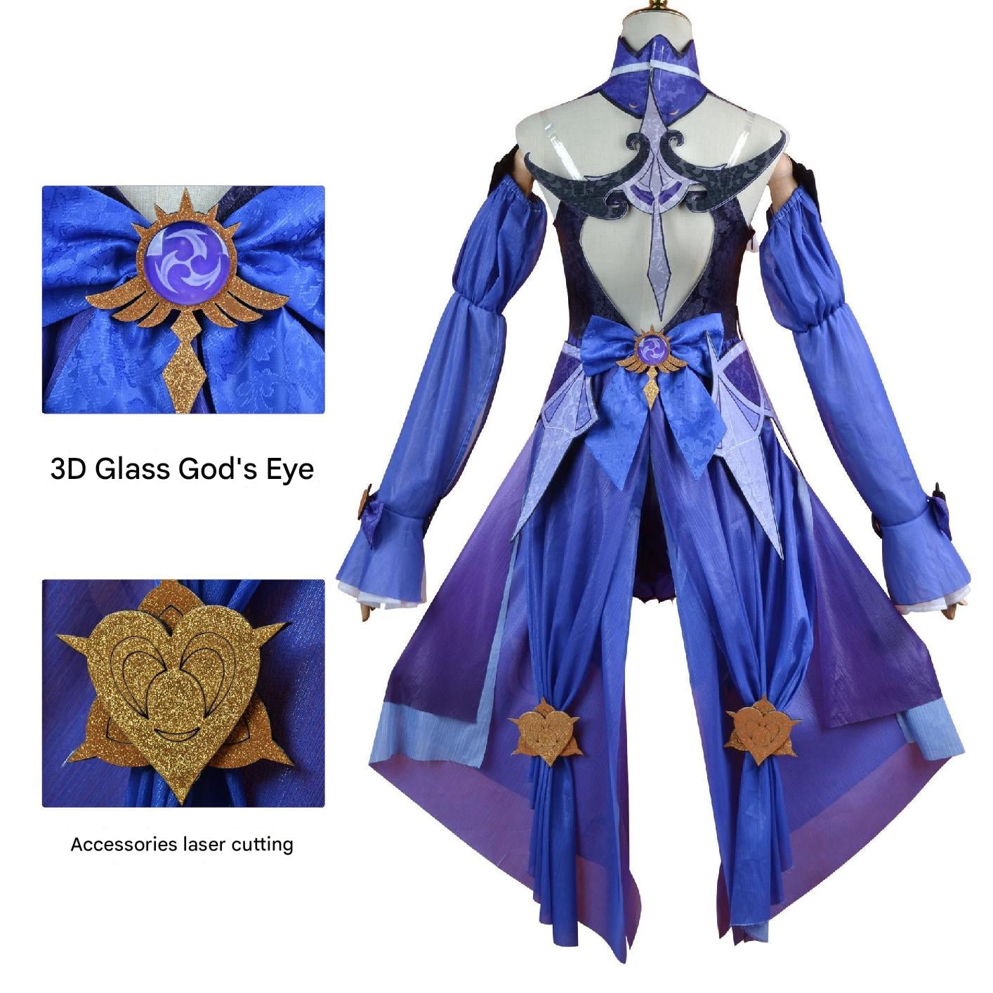 Prinzessin Polar Night Cosplay Costume - Elegant Electro Dress