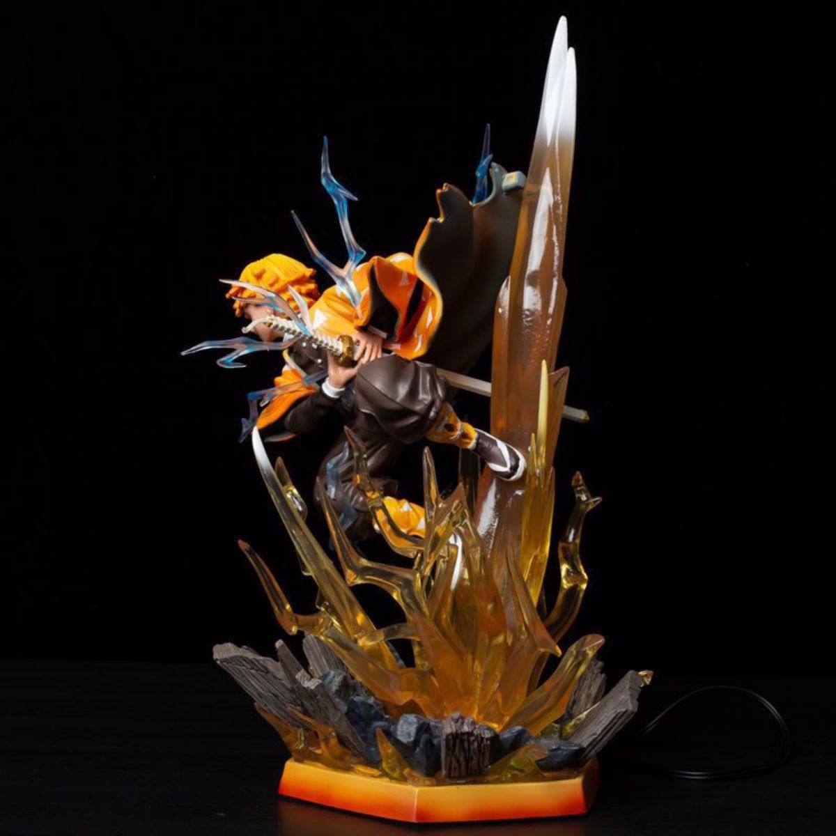 Demon Slayer Tanjiro Kamado Luminous LED Statue - 320mm Glowing Collectible