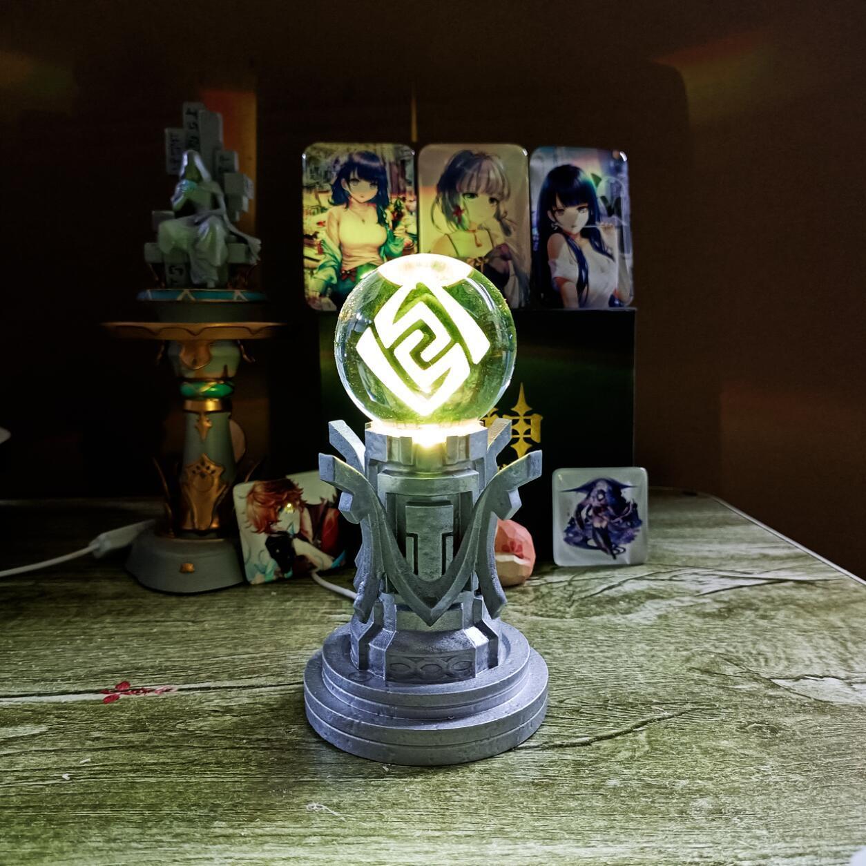 Seven Elements Crystal Ball - Elemental Pillar Creative Display Ornament