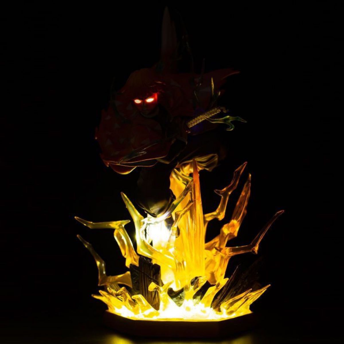 Demon Slayer Tanjiro Kamado Luminous LED Statue - 320mm Glowing Collectible