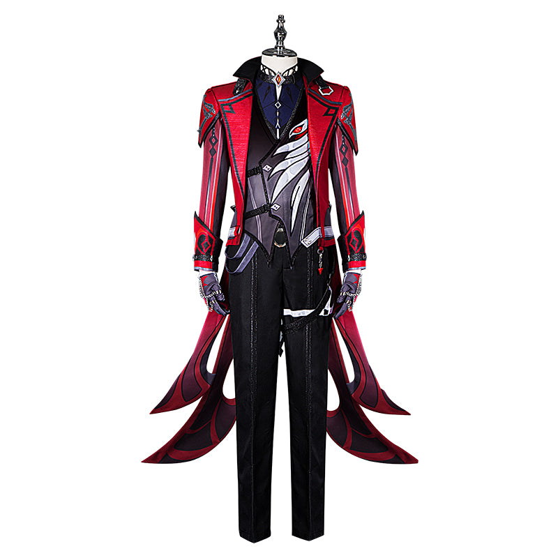 Genshin Impact Costume Diluc Red Night Cosplay Costume