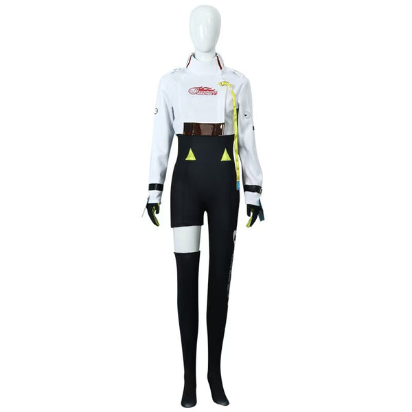 Teal Twin Miku Tails Racing Suit Cosplay Costume - Motorsport Driver Outfit