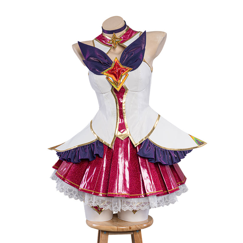 Nine-Tailed Fox Magical Girl Cosplay Costume - Pink Celestial Guardian Outfit