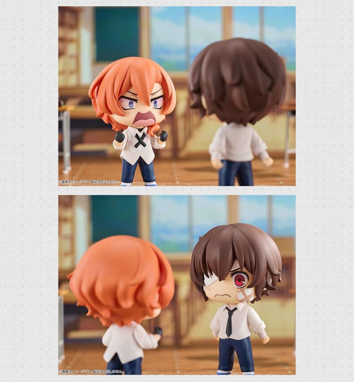 Bungo Stray Dogs Dazai & Chuuya Q Version Chibi Figure Set - 80mm Collectible