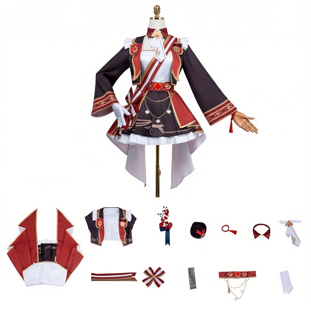 Genshin Impact Style Costume Cosplay Hutao Cosplay  Costume