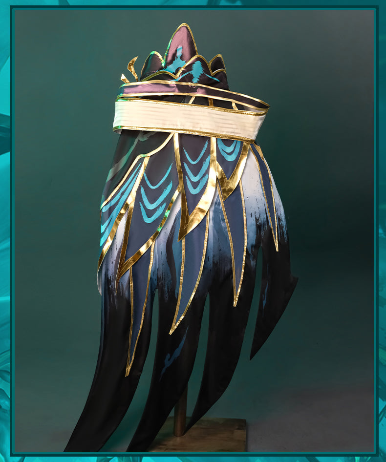 Ink Blossom Rebel Feather Dancer Cosplay Costume - Chinese Painting Inspired Outfit