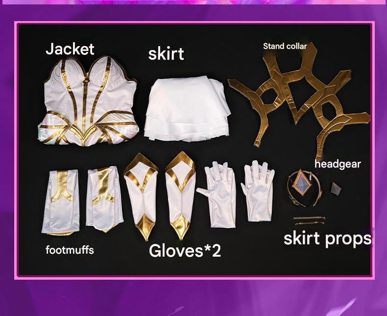 League of Legends Costume Elementalist Lux Cosplay Costume