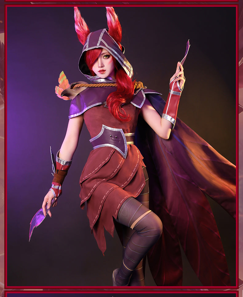 League of Legends Costumes Reverse Feather Xayah Cosplay Costumes