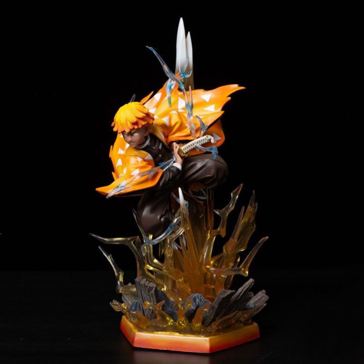 Demon Slayer Tanjiro Kamado Luminous LED Statue - 320mm Glowing Collectible