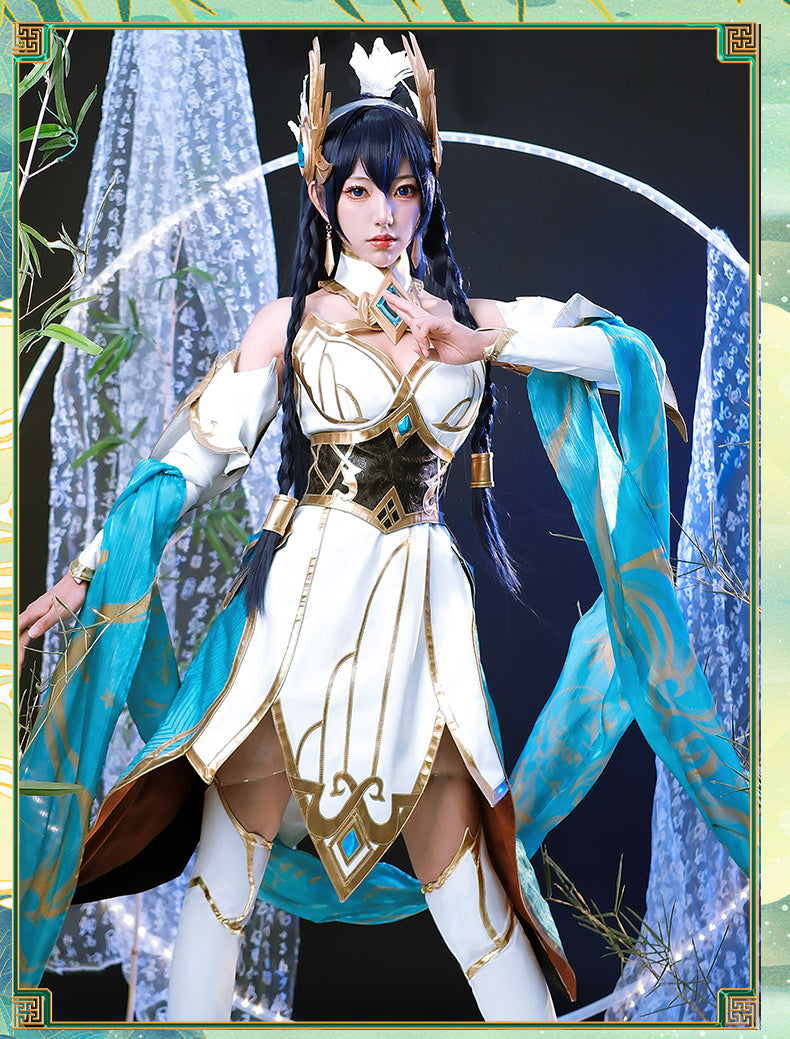 League of Legends Costume Irelia The legend of the Jade Sword Cosplay Costume