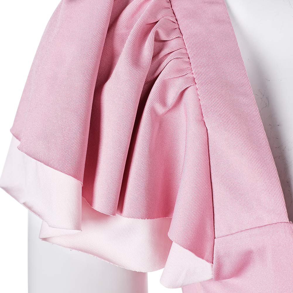 Final Fantasy Cosplay Costume  Aerith Printed Sun-Proof Beach Dress Costume Cosplay